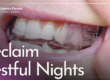 mouth wearing night guard