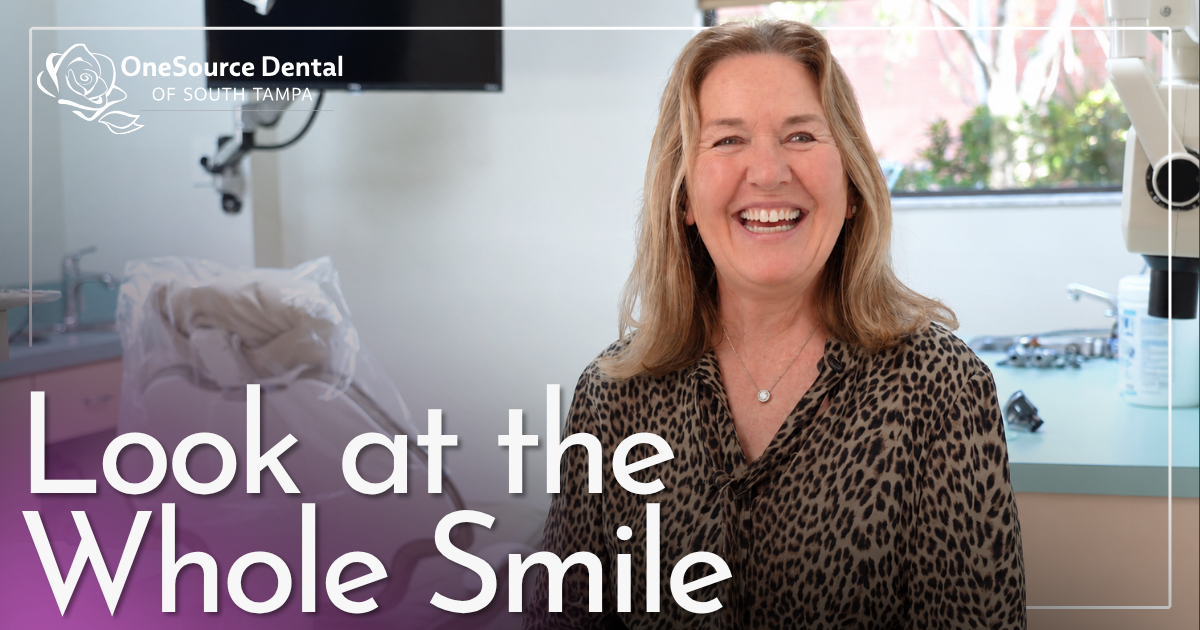 woman smiling